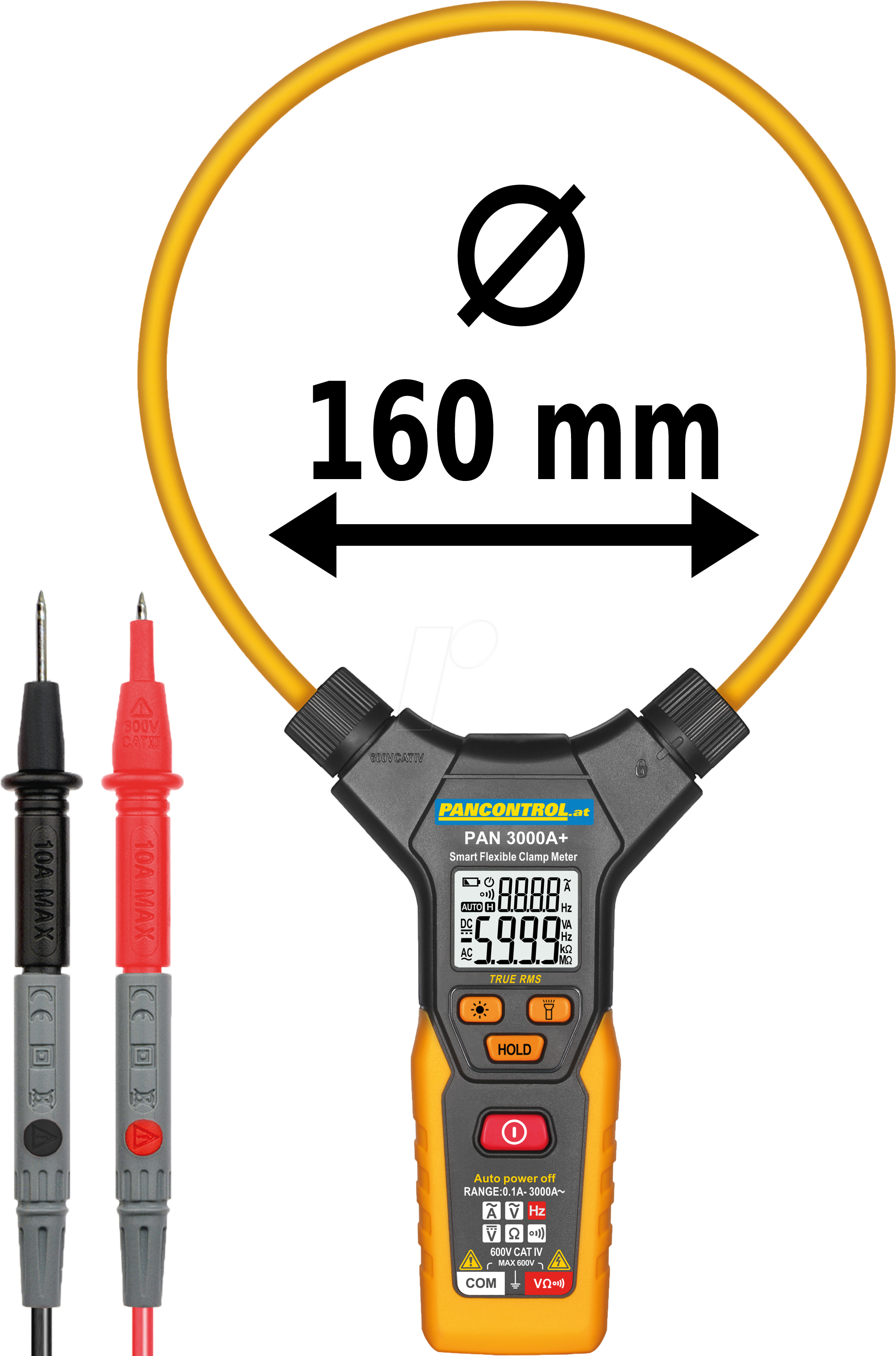PAN 3000A+ - Stromzange, digital, AC, bis 3000 A, TRMS