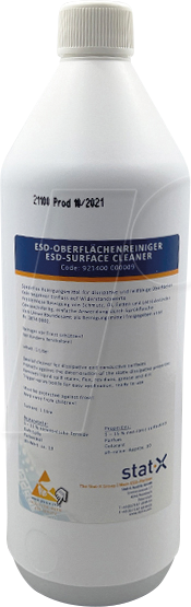 STX 921400000009 - TTC1 ESD Tischreiniger, 1 Liter Flasche