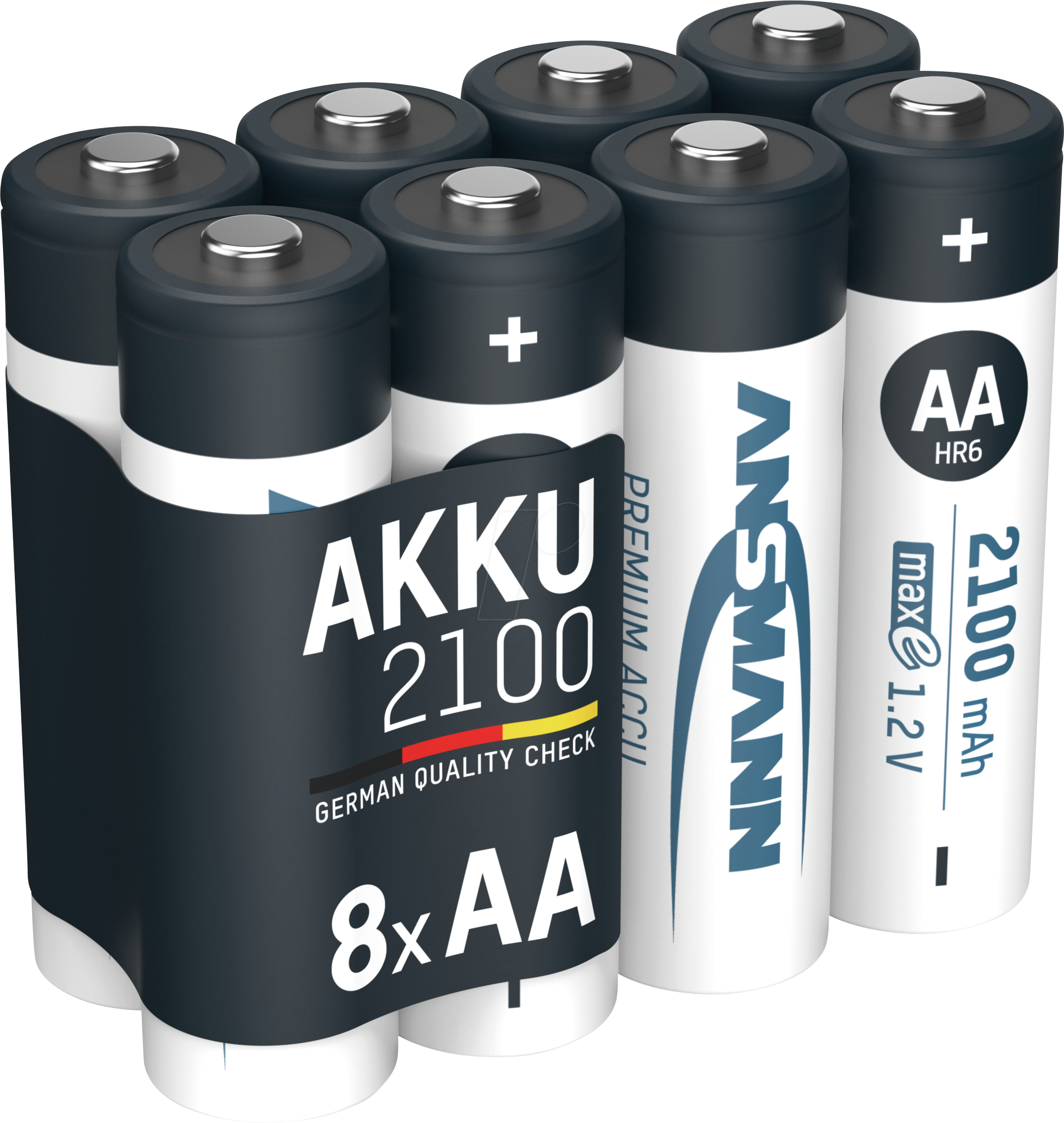 Thumbnail - ANS 1322-0001510 - NiMH-Akku maxE, AA (Mignon), 2100 mAh, 8er-Pack