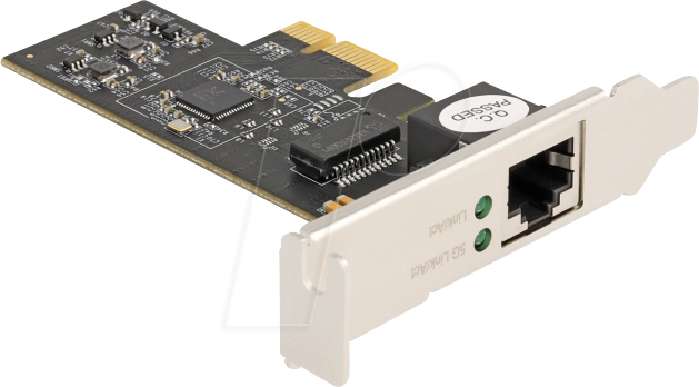 DELOCK 81260 - Netzwerkkarte, PCIe, 5 Gigabit Ethernet, 1x RJ45