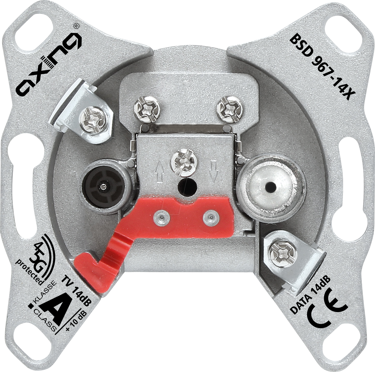BSD96714X - 2-Loch Durchgangsdose 14 dB