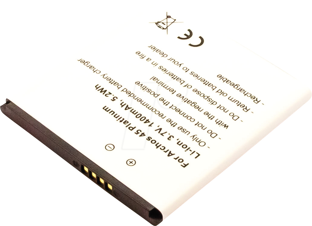 AKKU 30875 - Smartphone-Akku für Archos-Geräte, Li-Ion, 1400 mAh