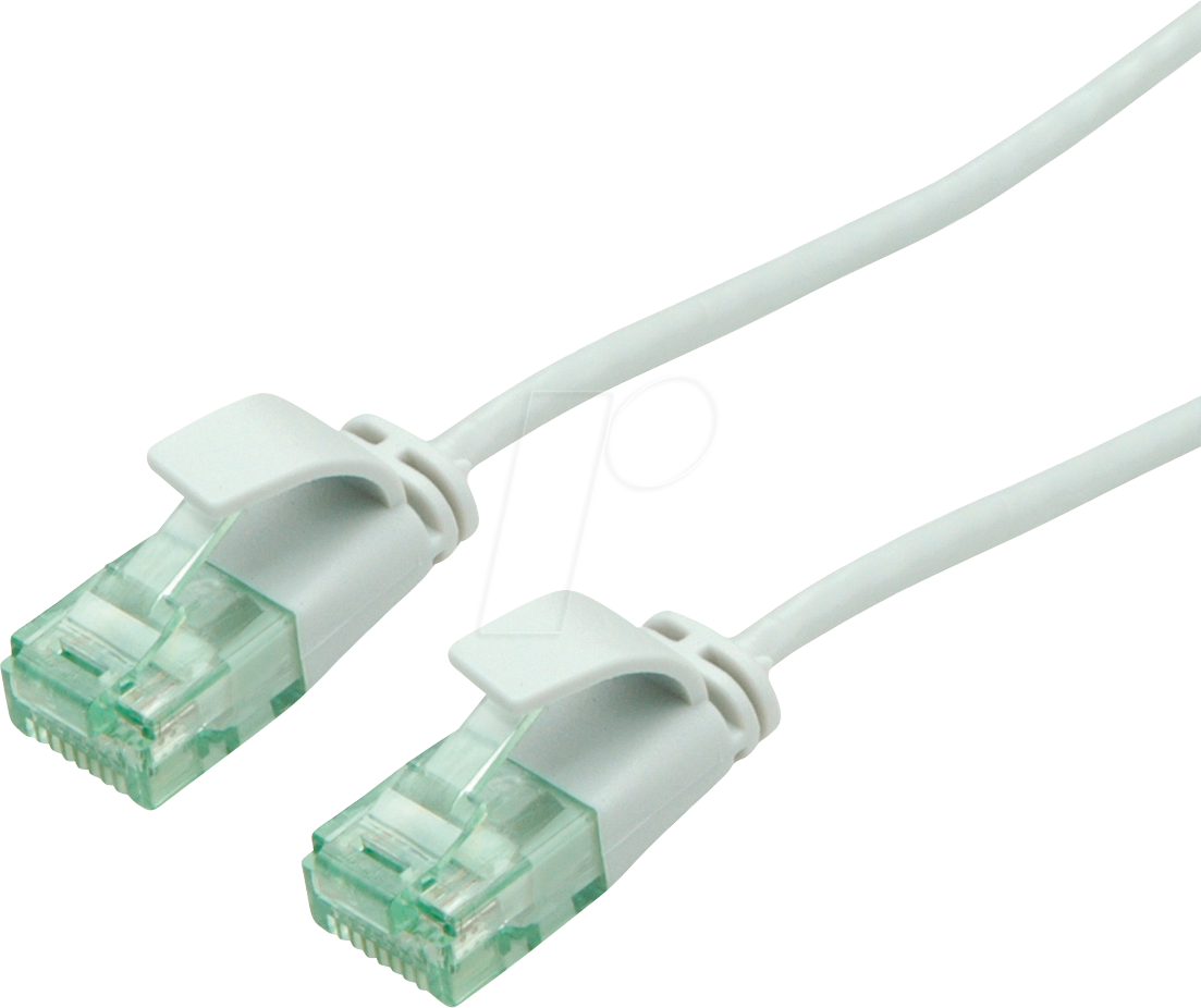 ROLINE 21453406 - Patchkabel Cat.6a (Class EA) UTP, Slim, grau, 3 m
