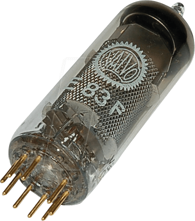 TUBE E83F - Elektronenröhre, Pentode, Noval, 9-pol, 6,3 V