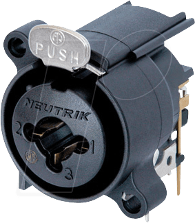 NEUTRIK NC-J6FAH - Einbaubuchse, 6,35 mm, Mono / Stereo, 3-pol
