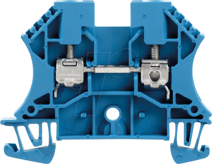 WDU 4 BL - Durchgangsklemme Klippon® Connect, W-Serie blau