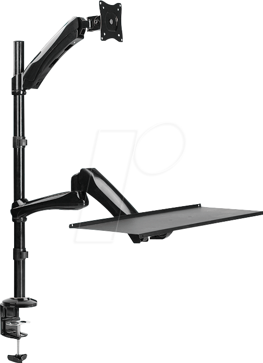 Thumbnail - LOGILINK BP0030 - Arbeitsstation, Monitorhalterung, bis 13'' - 27'', verstellbar