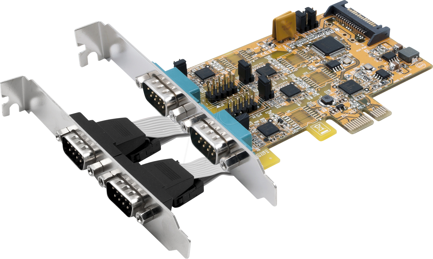 EXSYS EX-45034 - PCI Express Karte zu 4x Seriell RS-232/422/485