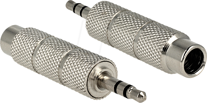 DELOCK 65548 - 3,5 mm Klinken Stecker auf 6,35 mm Buchse