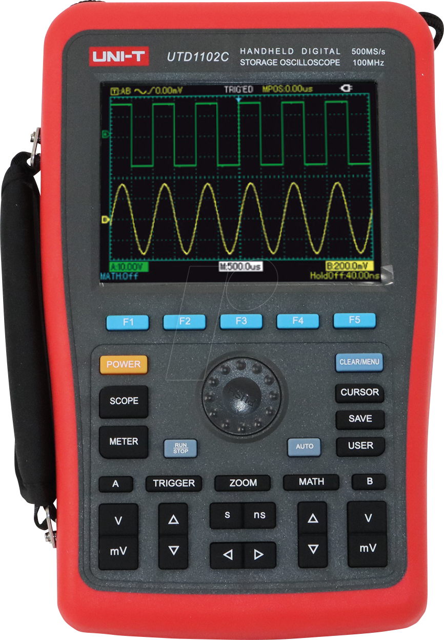 Thumbnail - UTD 1102C - Handheld-Oszilloskop, 100 MHz, 2 Kanäle