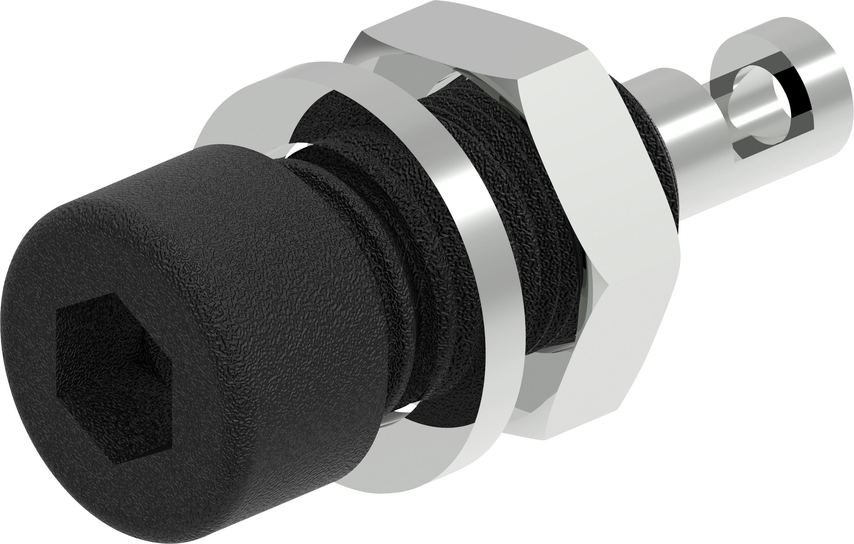 PJP 224-M5-C-SW - Bananenbuchse, 2 mm, M5, schwarz