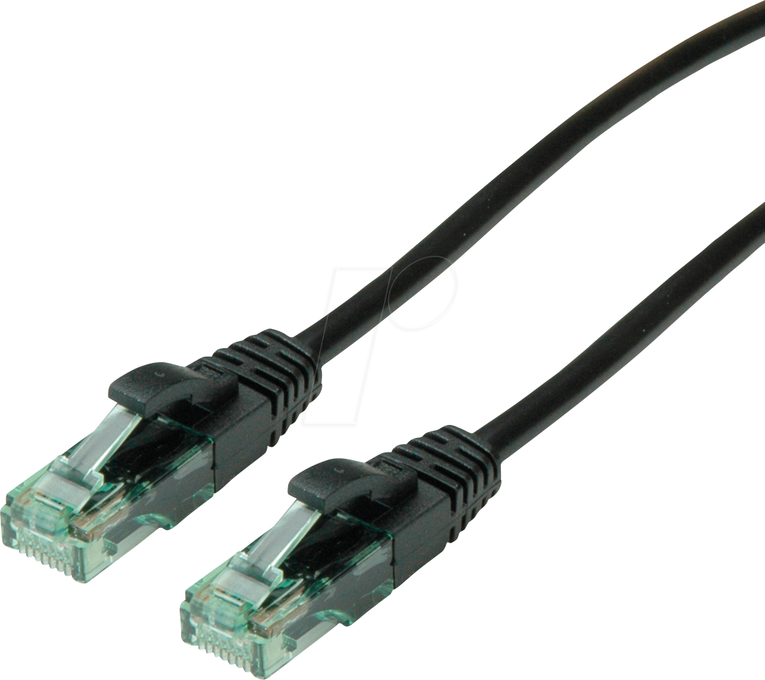 Thumbnail - ROLINE 21453186 - Patchkabel Cat.6a UTP, schwarz, 0,3 m