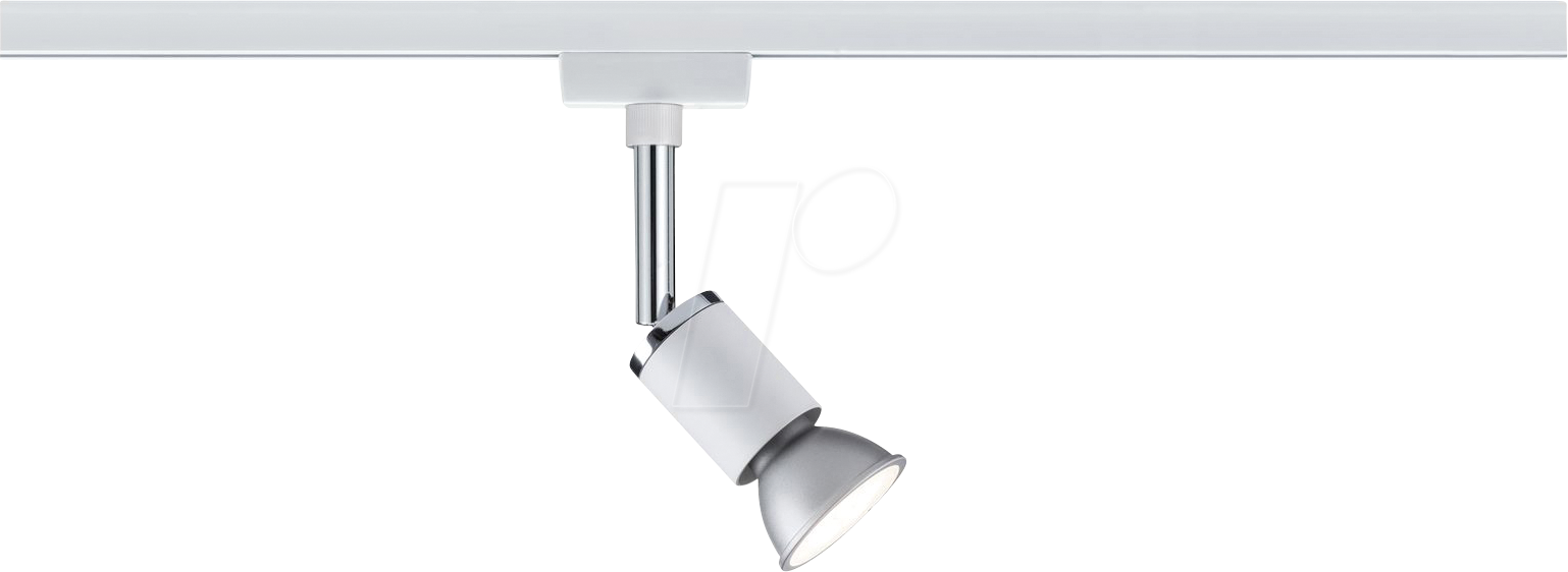 PLM 95333 - URail Schienenspot Pure II , GU10, max. 10 W, dimm, weiß/chrom