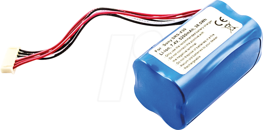 AKKU 31082 - Ersatzakku, Sony SRS-X30, SRS-XB3, Li-Ion, 5200 mAh