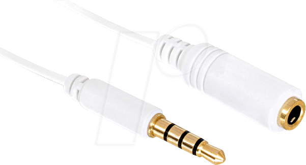 DELOCK 84480 - Audio Kabel, 3,5 mm Klinkenstecker auf Kupplung, IPhone, 1 m