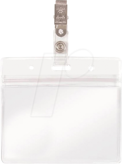 STX 911000000075 - Ausweishülle ableitfähig mit Clipverschluss, quer