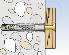 FD UXR 8 - URX Universaldübel, 8 mm