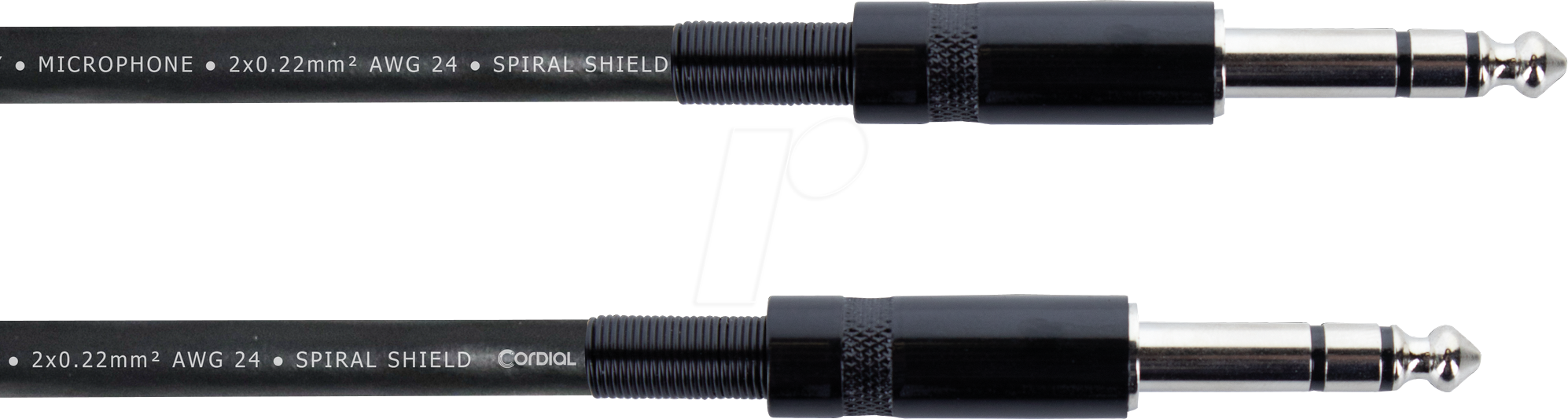 EM 1,5 VV - Audio Kabel, 6,3 mm Stereo Klinke, 1,5 m