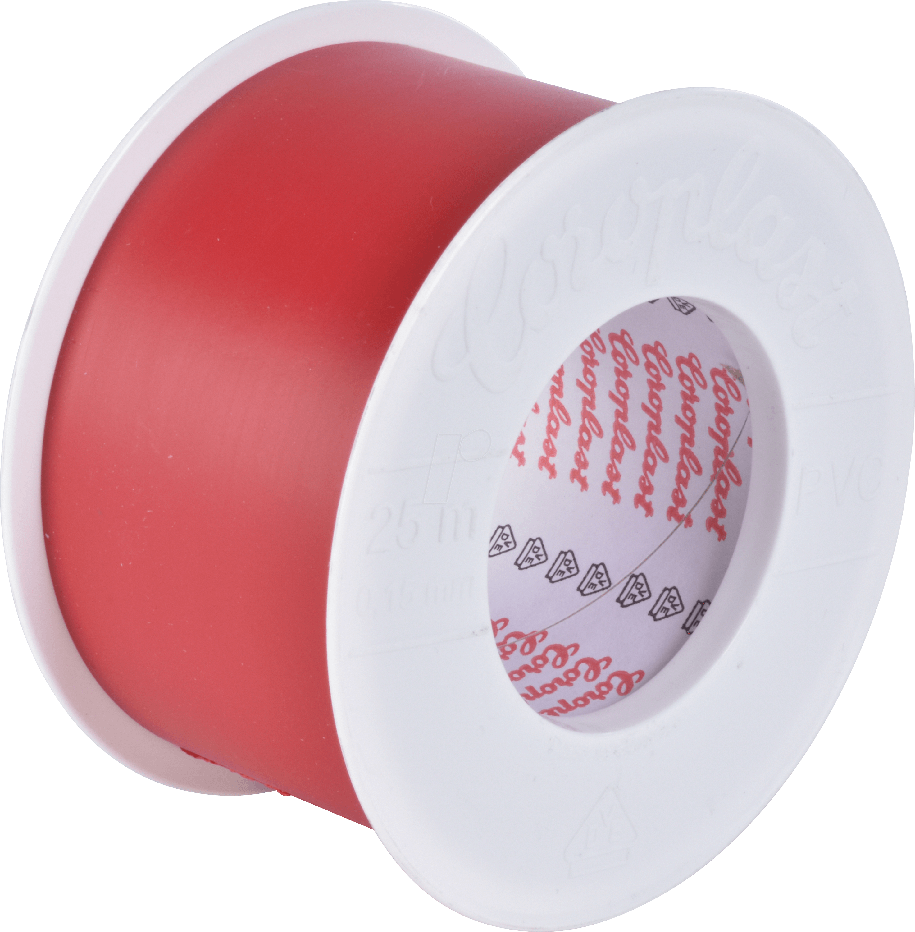 Thumbnail - CORO 1885 - VDE Elektroisolierband, 25 m, 50 mm, rot