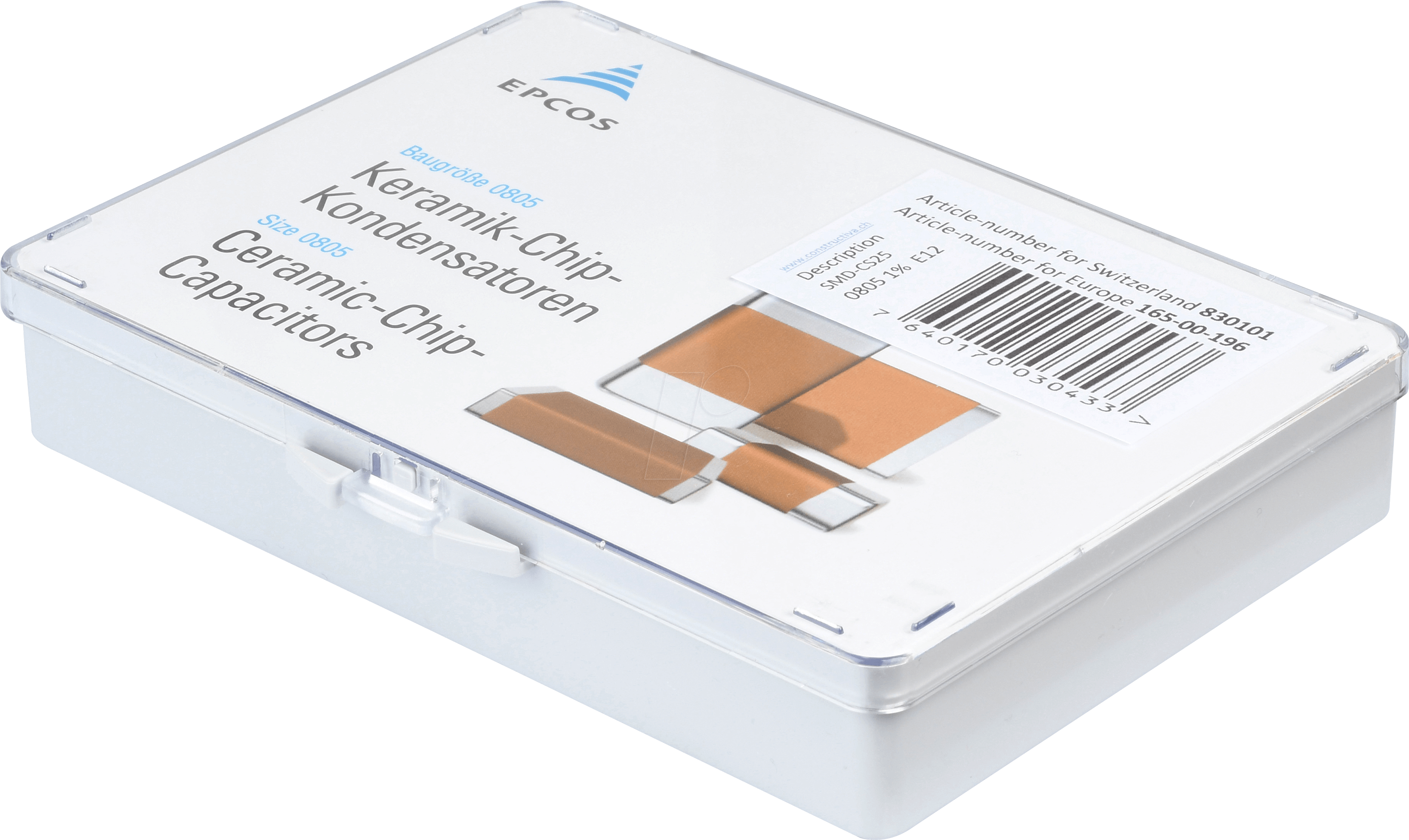 SORT 0805 C 25 - Kerko-Sortiment, 0805, 33 Werte, 25 Stk./Wert