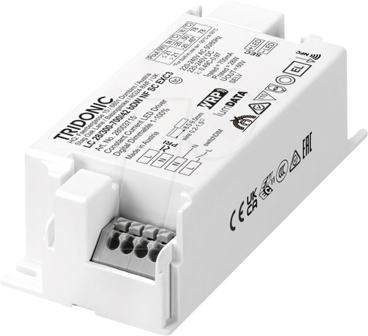 TRDO 28003715 - LED-Netzteil, 28 W, 7,5 - 42 V, 0,3 - 0,7 A, Casambi, CC