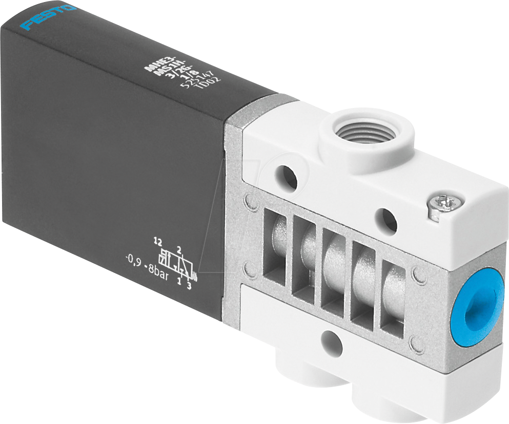 FESTO 525146 - Magnetventil, Sitzventil, für Druckluft, 24 VDC, 200 l/min, G1/8