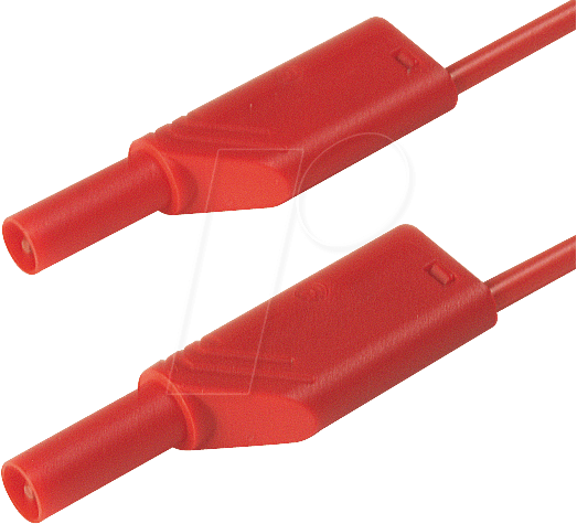 MLS WS 25 25 RT - Messleitung, 2,5 mm², 0,25 m, rot, gesichert, stapelbar