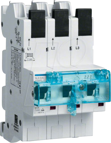 Thumbnail - HAGER HTS325E - SLS-Schalter 3P E-25A Sammelschiene QC