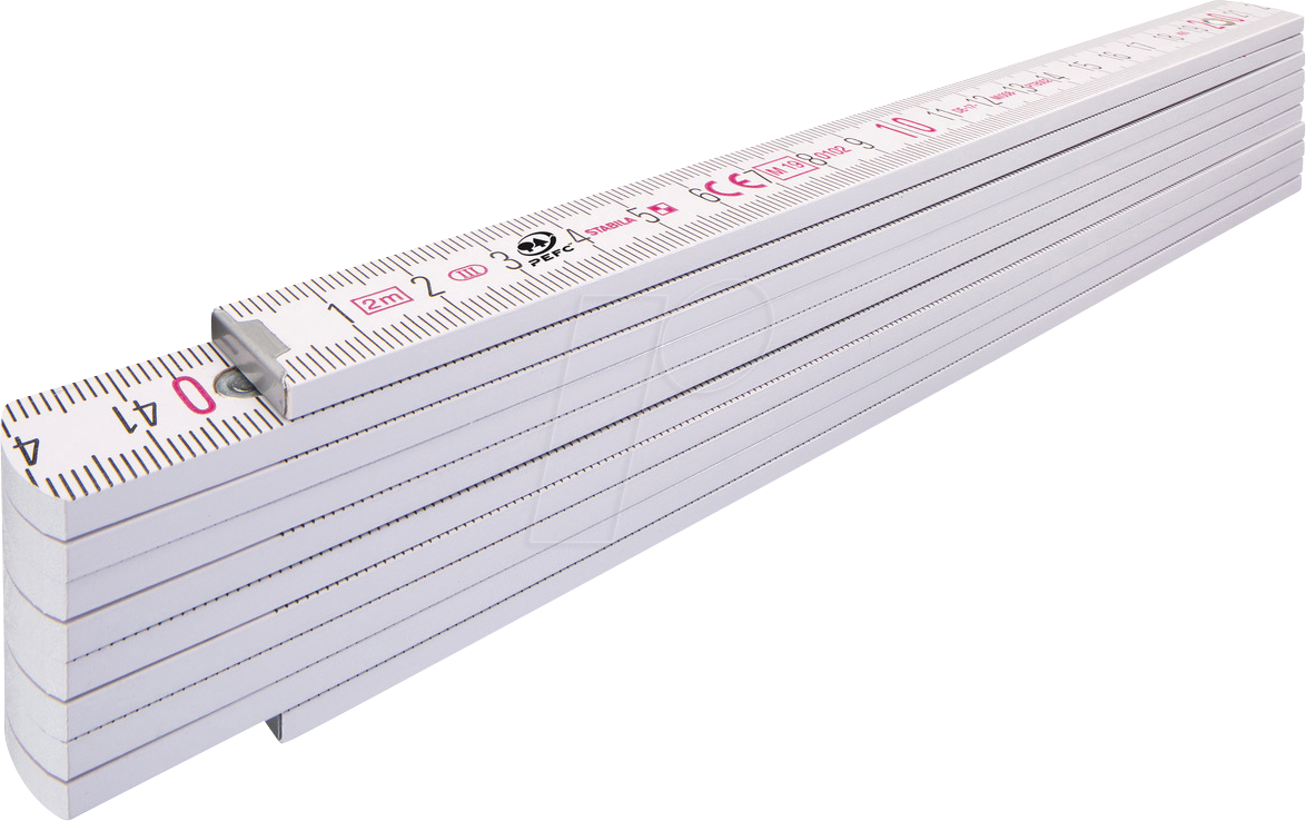 STABILA 14557 - Gliedermaßstab, Zollstock Type 1407, 2000 mm