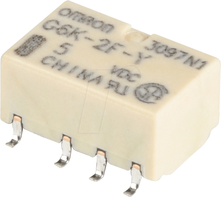 G6K-2F-Y 5V - Subminiaturrelais, SMD, 2x UM, 125VAC/60V 1A