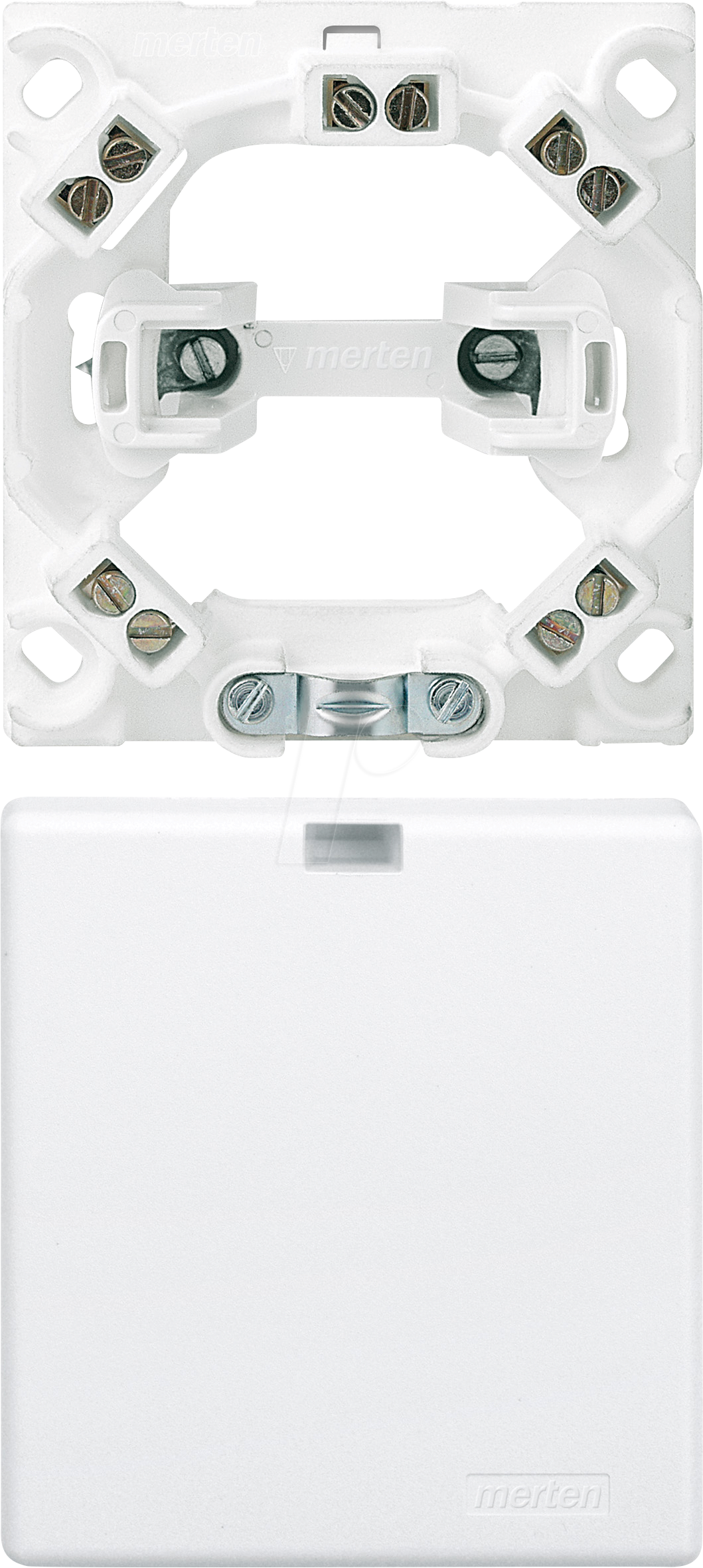 EL ME 520619 - Herdanschlussdose, Unterputz + Aufputz, polarweiß