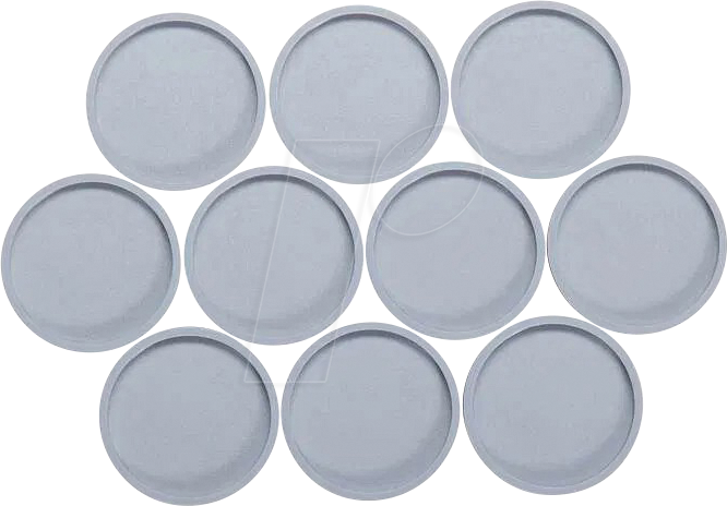 MAUL 6172384 - Magnete, 29 mm, grau, 10 Stück