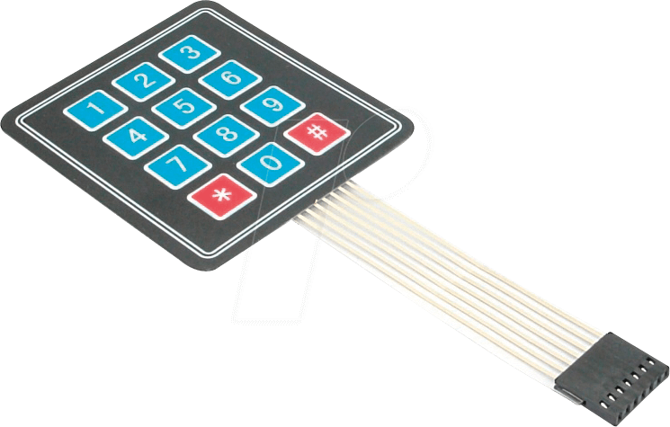 DEBO TAST 4X3 - Entwicklerboards - Folientastatur, 4 x 3 Ziffern