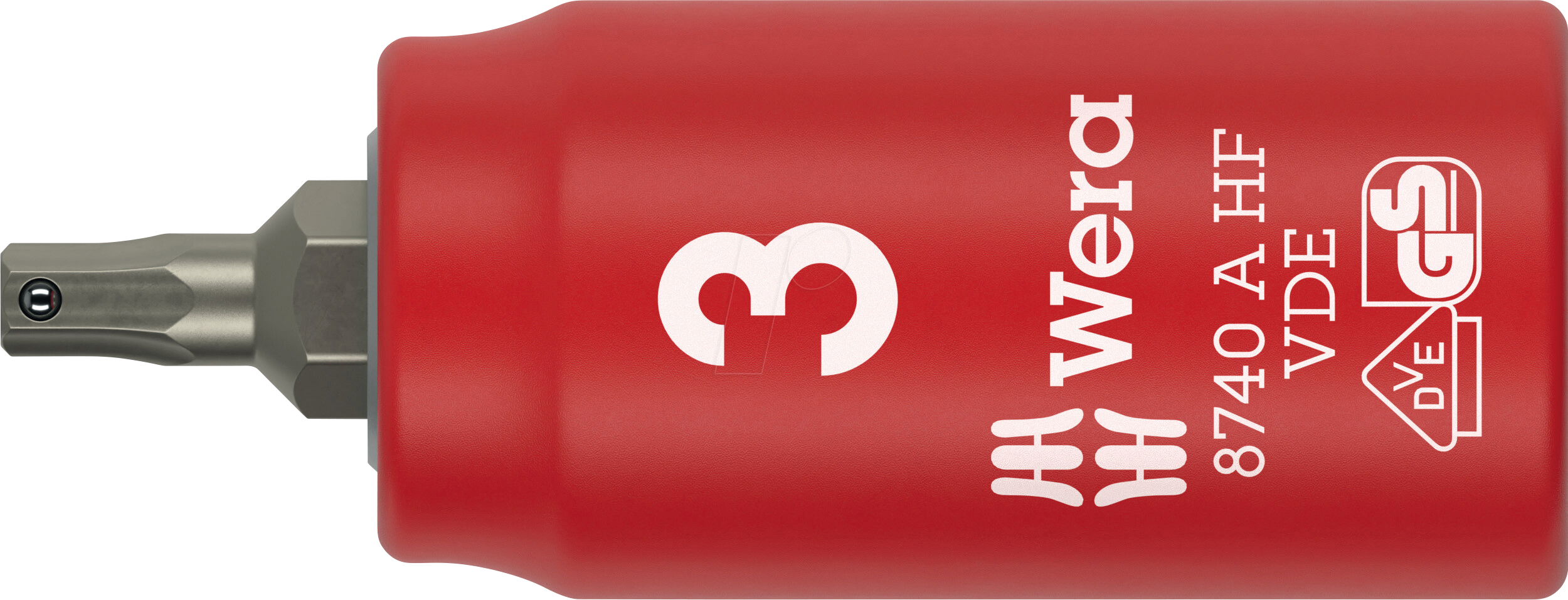 Thumbnail - WERA 05005900001 - VDE Zyklop Bitnuss, 1/4''-Antrieb, Haltefunktion 3.0x45.0