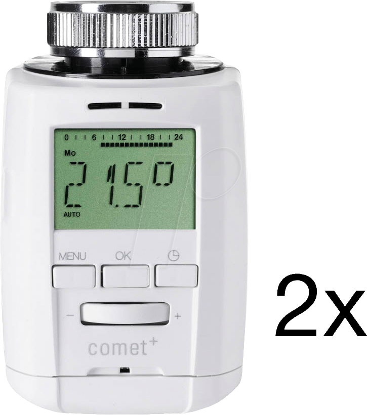 ET COMET PLUS 2 - Heizkörperthermostat Comet Plus, 2 Stück