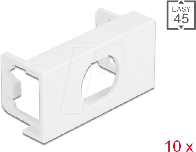 DELOCK 81367 - Easy 45 Modulblende Loch M15, 45 x 22,5 mm 10 Stück
