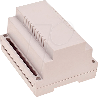 4U65110907310 - Hutschienengehäuse, 107 x 89 x 66 mm, lichtgrau