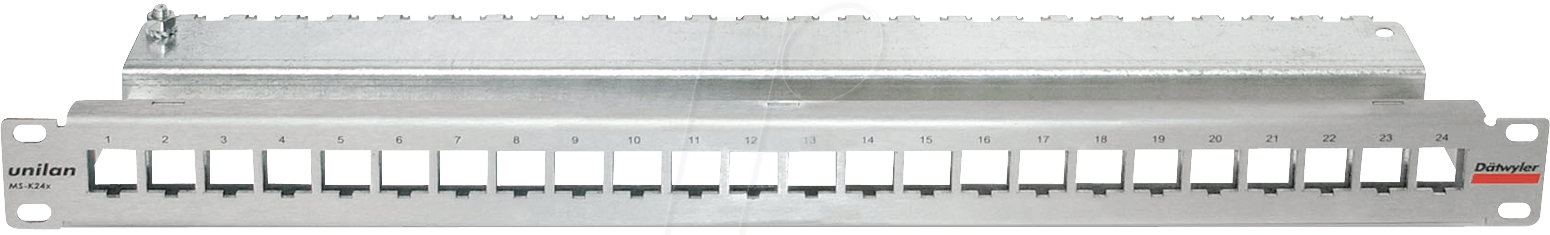 UNILAN 440041 - 19“ Patchpanel Cat.6 für 24x Module