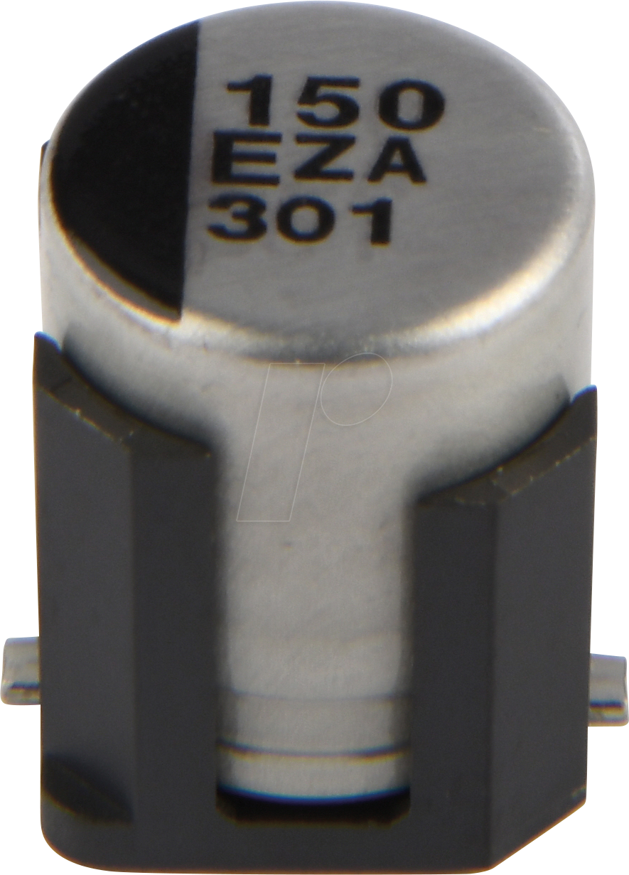 EEHZA 150U 25B - ELKO-Polymere Hybrid SMD, 150 µF, 25 V, 105 °C, 8x10,5 mm