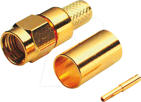 Thumbnail - SMA REV ST-174 - SMA-Reverse-Stecker, Crimp für RG174/316