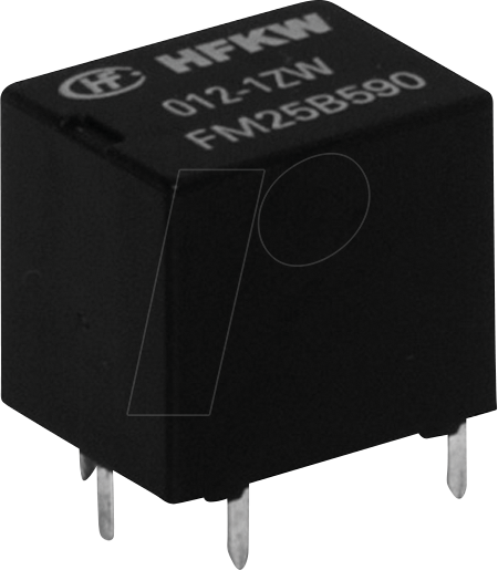 HFKW-012-1ZW - Hochstromrelais monostabil, THT, 12 V DC, 25 A, 1 Wechsler (CO)