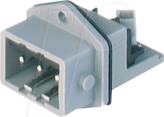 STASEI 3 N - Einbaustecker ST-Serie, 3 polig, mit Flachdichtung