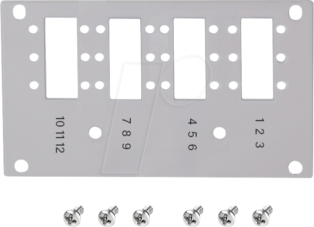 LOGILINK FB5003 - Frontblende für 12x LC-Duplex / 12x SC-Simplex