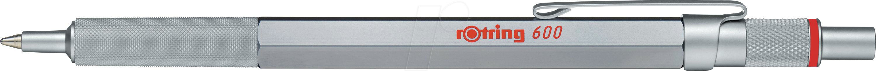 ROTRING 2032578 - Kugelschreiber, metallic-silber, M, rOtring 600