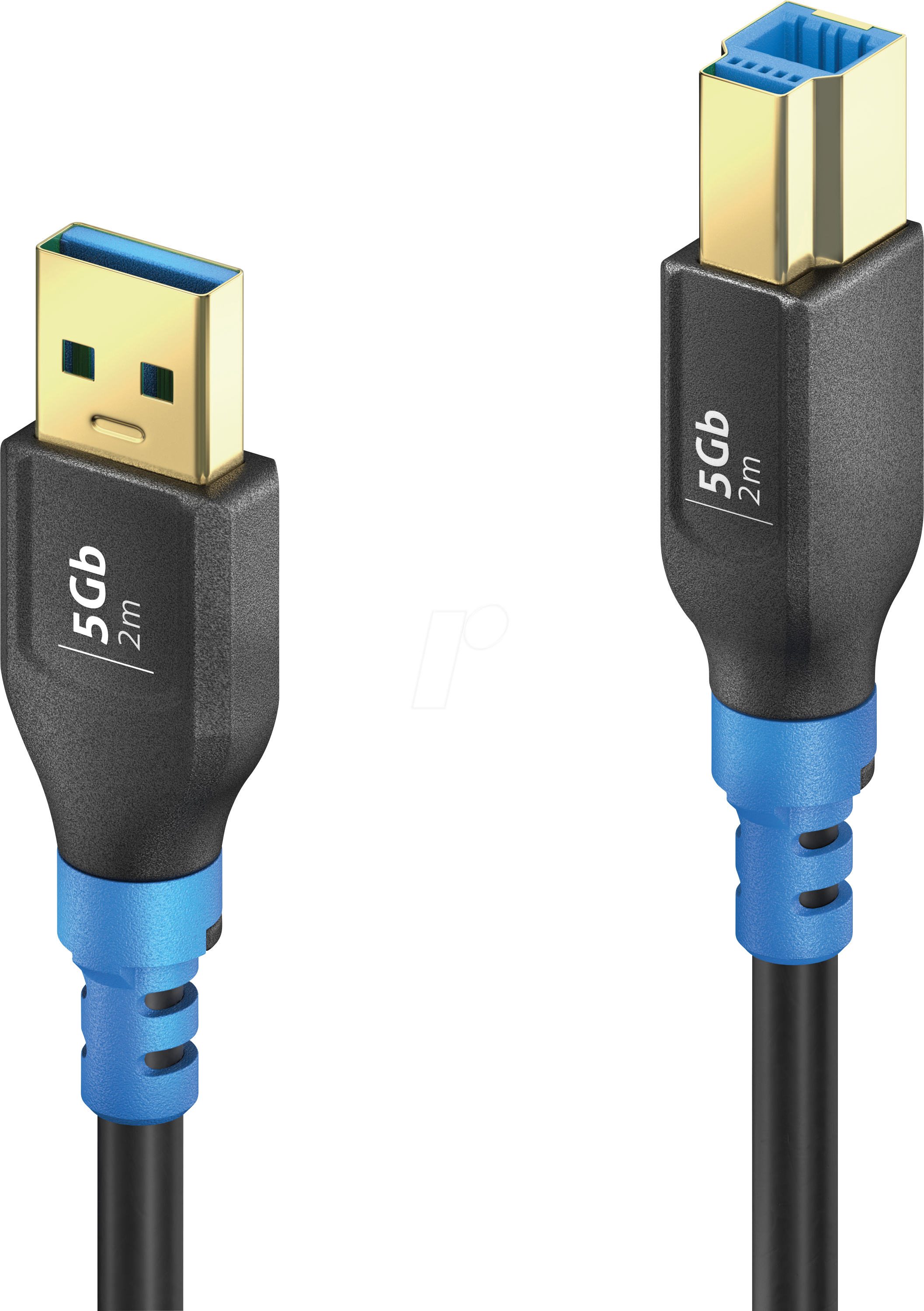 Thumbnail - FI-U300-020 - USB 5 Gb/s-Kabel, A Stecker auf B Stecker, 2,0 m
