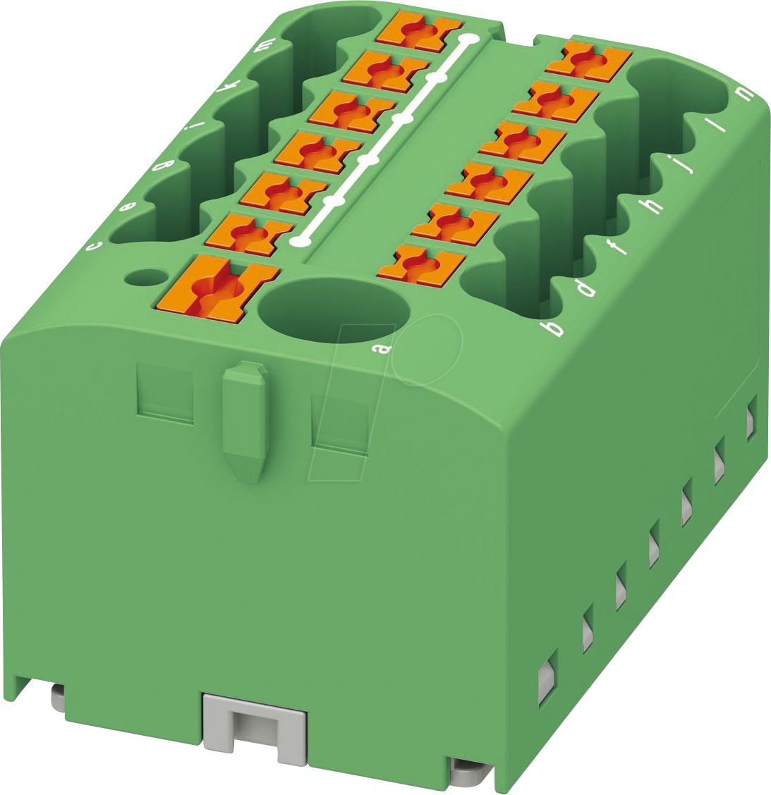 PHOE 3273360 - Verteilerblock PTFIX, 12x2,5, grün