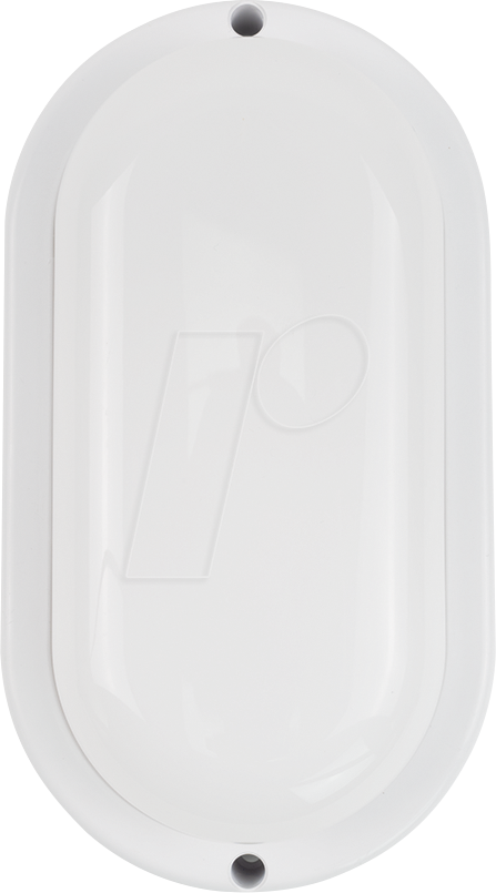 LUXULA LX300235 - Kellerlampe oval weiß, 12W, 1080lm, CCT, IP54