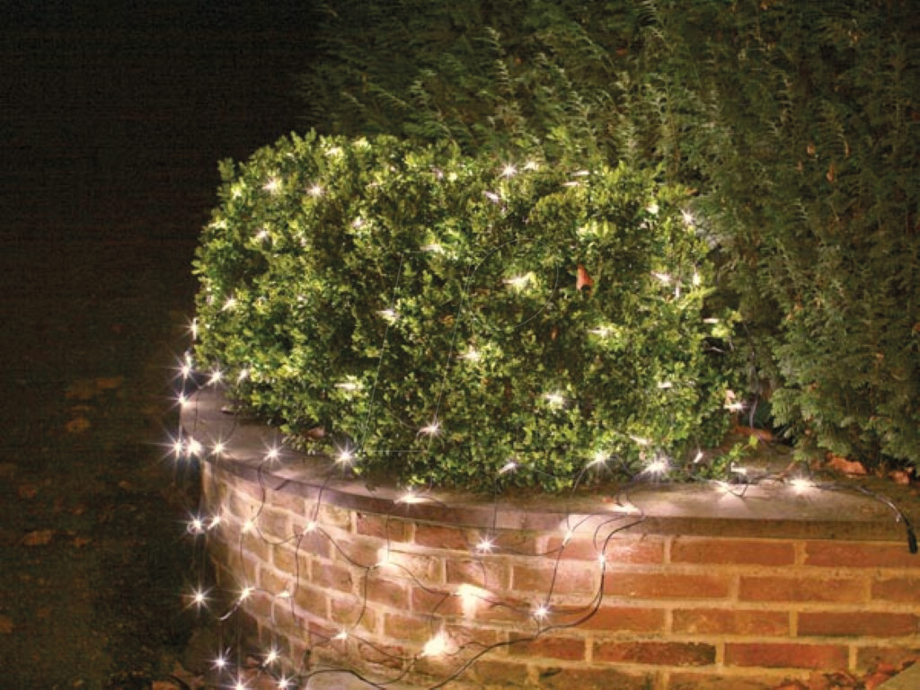 NL-2X236VBUW - LED-Lichtnetz, 2 x 2 m, 144 LEDs, warmweiß, 230 V