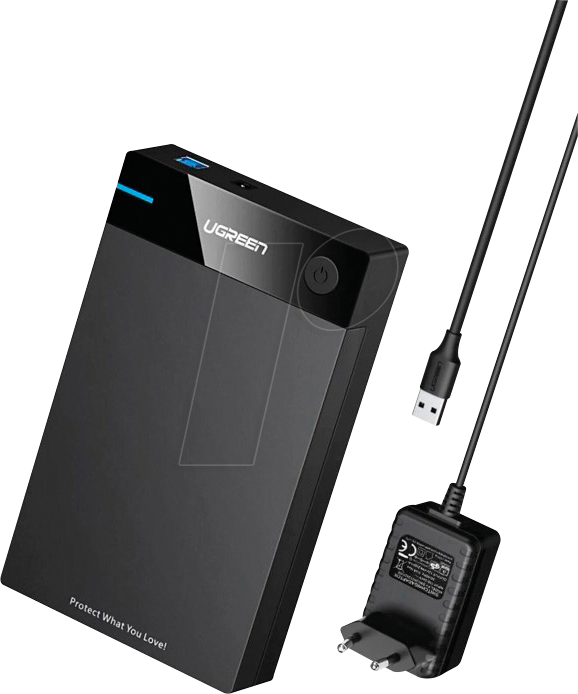 UGREEN 50422 - Externes 3.5'' SATA HDD Gehäuse, USB 3.0 + UASP