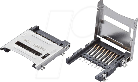 Thumbnail - MOLEX 472192001 - microSD-Speicherkartenslot, RM: 1,1 mm